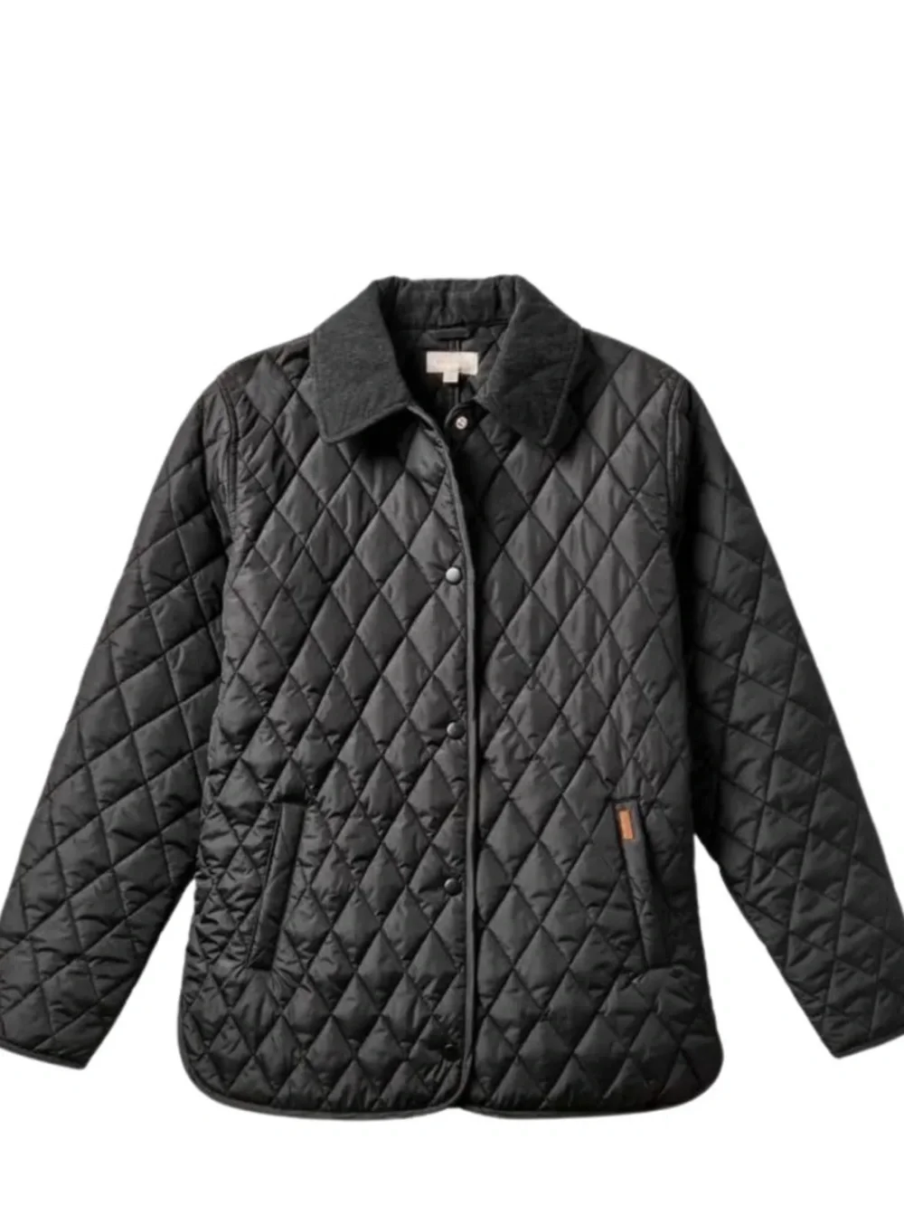 Brixton Women’s Cass Jacket Black Quilted Snap-Front Barn Style Size Small - Picture 2 of 9